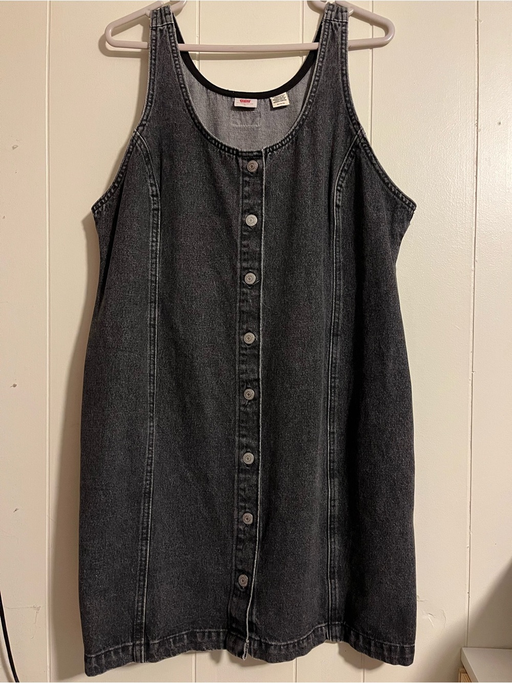 Levi’s Black Denim Button-Front Women’s Dress
